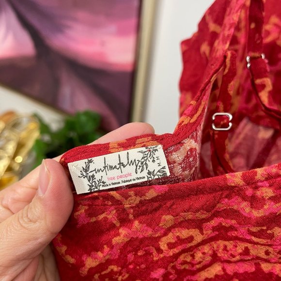 Free People Mystical Mindset Printed Maxi in scarlett combo Size M - Picture 12 of 15